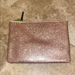 Rose Gold Kate spade new with tags cosmetic bag
